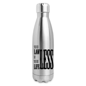 lawless lifeless - 17 oz Insulated Stainless Steel Water Bottle - silver - Right