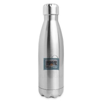 I Print Plastic Crap - 17 oz Insulated Stainless Steel Water Bottle - silver - Right