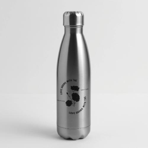 Love Grows With The Sun Of Faith - 17 oz Insulated Stainless Steel Water Bottle