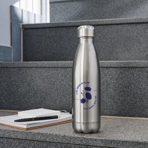 Love Grows With The Sun Of Faith - 17 oz Insulated Stainless Steel Water Bottle