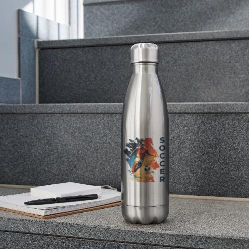 Soccer Action Pulse - 17 oz Insulated Stainless Steel Water Bottle