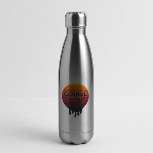 Global warming - 17 oz Insulated Stainless Steel Water Bottle