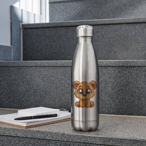 Smiling Sitting Baby Bear - 17 oz Insulated Stainless Steel Water Bottle
