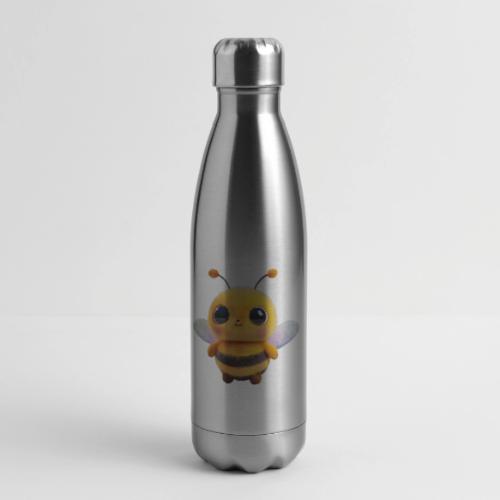 Sweet Cartoon Baby Bee with Innocent Eyes - 17 oz Insulated Stainless Steel Water Bottle