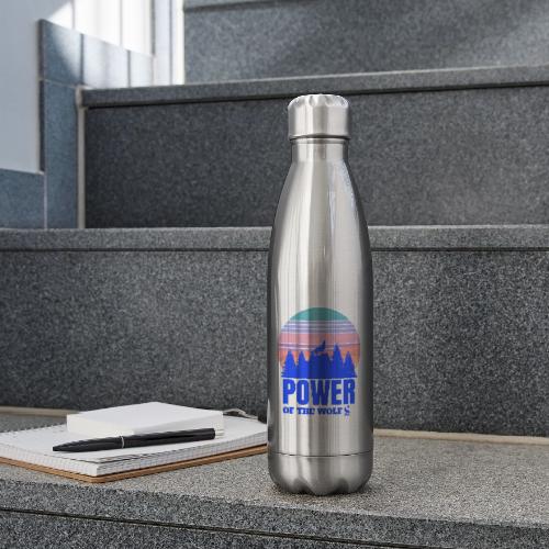 Power Of The Wolf - 17 oz Insulated Stainless Steel Water Bottle