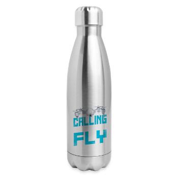 Drone Pilot Drone Pilot The Sky Is - 17 oz Insulated Stainless Steel Water Bottle - silver - Right