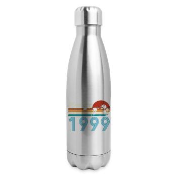Vintage 1999 Vintage Anniversaire Rétro Vintage - Bouteille isotherme en inox - argent clair - Droite