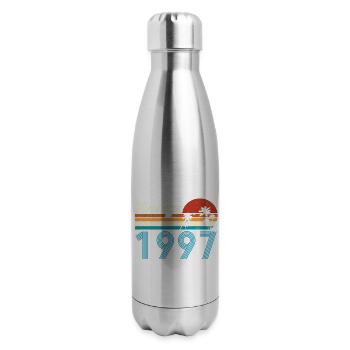 Vintage 1997 Vintage Anniversaire Rétro Vintage - Bouteille isotherme en inox - argent clair - Droite