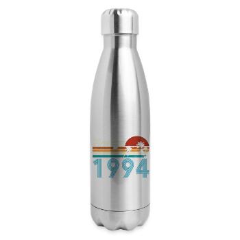 Vintage 1994 Vintage Anniversaire Rétro Vintage - Bouteille isotherme en inox - argent clair - Droite