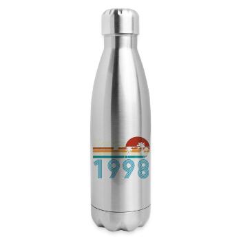 Vintage 1998 Vintage Anniversaire Rétro Vintage - Bouteille isotherme en inox - argent clair - Droite