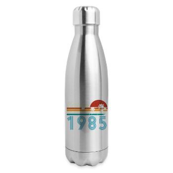 Vintage 1985 Vintage Anniversaire Rétro Vintage - Bouteille isotherme en inox - argent clair - Droite