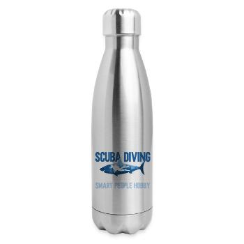 Scuba Diving Gift Underwater Lover Scuba Diver - 17 oz Insulated Stainless Steel Water Bottle - silver - Right