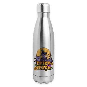 Trick Or Teach - 17 oz Insulated Stainless Steel Water Bottle - silver - Right