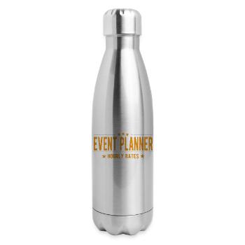 Event Planner Hourly Rates - 17 oz Insulated Stainless Steel Water Bottle - silver - Right