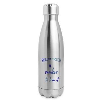Wine Maker Wine Making Wine Lover - 17 oz Insulated Stainless Steel Water Bottle - silver - Right