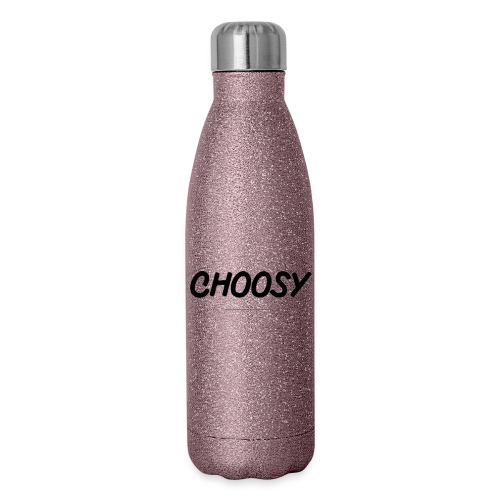 Choosy Album Art - 17 oz Insulated Stainless Steel Water Bottle