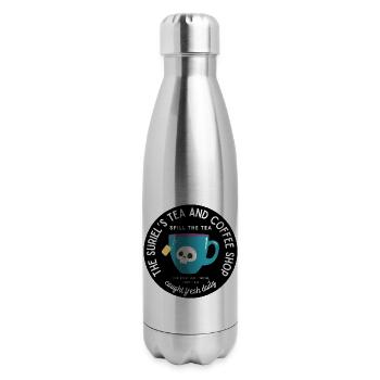 Suriel Tea & Coffee- black back Officially license - 17 oz Insulated Stainless Steel Water Bottle - silver - Right