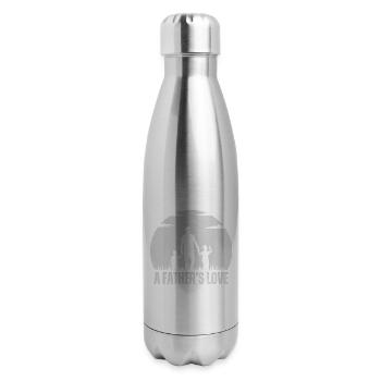 father and son - 17 oz Insulated Stainless Steel Water Bottle - silver - Right
