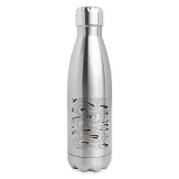 Maya God Mayan Mythology Ancient God Kukulkan - 17 oz Insulated Stainless Steel Water Bottle - silver - Right