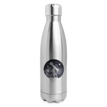 Telescope Astronomy Astrology for a Astronomer - 17 oz Insulated Stainless Steel Water Bottle - silver - Right
