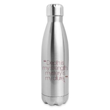 Depth Is My Strength Scorpio Zodiac Allure - 17 oz Insulated Stainless Steel Water Bottle - silver - Right