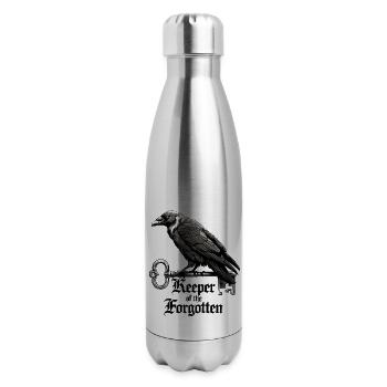 Keeper Of The Forgotten Raven Intrigue - 17 oz Insulated Stainless Steel Water Bottle - silver - Right