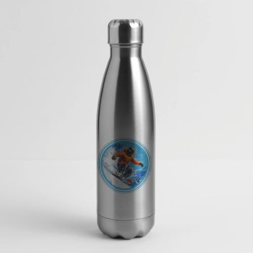 Snowboarding Motion - 17 oz Insulated Stainless Steel Water Bottle