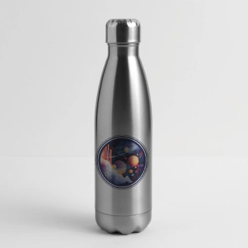 Floating Planetscape - 17 oz Insulated Stainless Steel Water Bottle