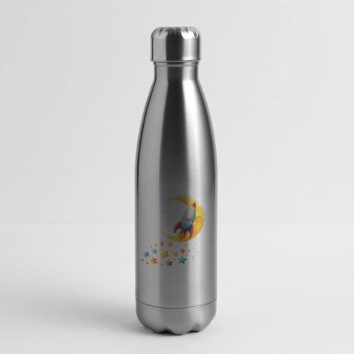 Rocket Trail of Stars - 17 oz Insulated Stainless Steel Water Bottle
