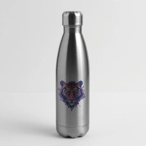 Mystic Violet Tiger - 17 oz Insulated Stainless Steel Water Bottle