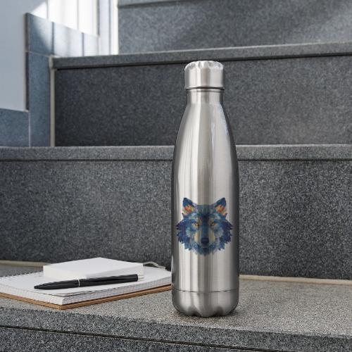Wolf: Alpha Portrait - 17 oz Insulated Stainless Steel Water Bottle