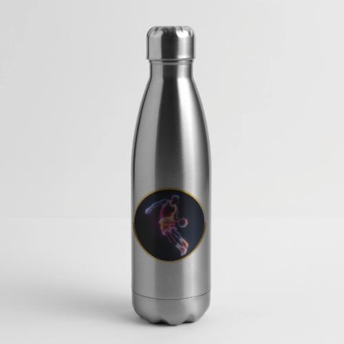 Neon Basketball Player - 17 oz Insulated Stainless Steel Water Bottle
