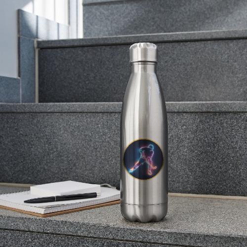 Golden Neon Hockey - 17 oz Insulated Stainless Steel Water Bottle
