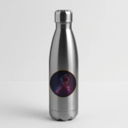 Hockey: Neon Ice Strike - 17 oz Insulated Stainless Steel Water Bottle