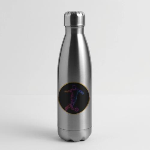 Neon Soccer Flow - 17 oz Insulated Stainless Steel Water Bottle