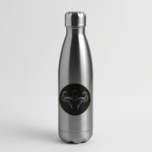 Bodybuilding: Golden Back Power - 17 oz Insulated Stainless Steel Water Bottle