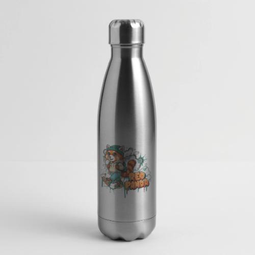 Red Panda Street Graffiti Vibes - 17 oz Insulated Stainless Steel Water Bottle