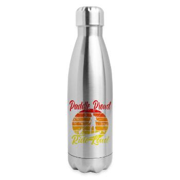 Paddle Proud Ride Loud - 17 oz Insulated Stainless Steel Water Bottle - silver - Right