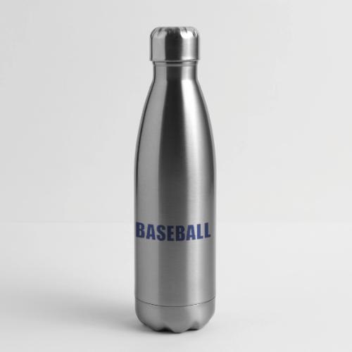 Classic Baseball Swing - 17 oz Insulated Stainless Steel Water Bottle