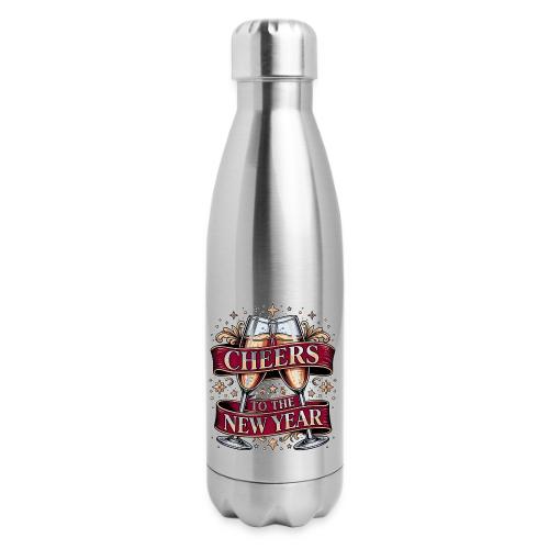New Year's Champagne T-Shirt - 17 oz Insulated Stainless Steel Water Bottle