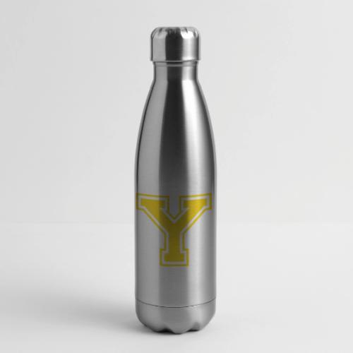 Letter Y – Capital Athletic Alphabet Monogram - 17 oz Insulated Stainless Steel Water Bottle