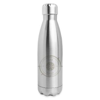 ISO Collection In Search of Pure Joy - 17 oz Insulated Stainless Steel Water Bottle - silver - Right