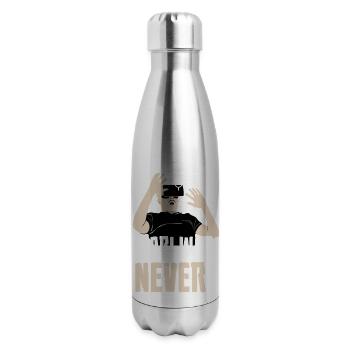 La guerre ne change jamais - Bouteille isotherme en inox - argent clair - Droite