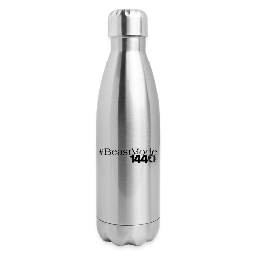 All Black Mirage Logo - Insulated Stainless Steel Water Bottle