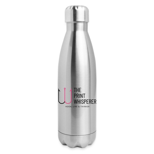 The Print Whisperer Logo - Insulated Stainless Steel Water Bottle