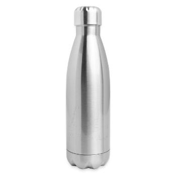 Excavator operator Bucket mode on 2 - 17 oz Insulated Stainless Steel Water Bottle - silver - Right