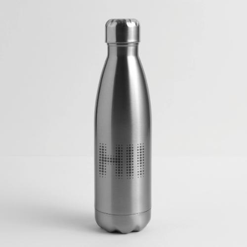HI! (dark color) - 17 oz Insulated Stainless Steel Water Bottle