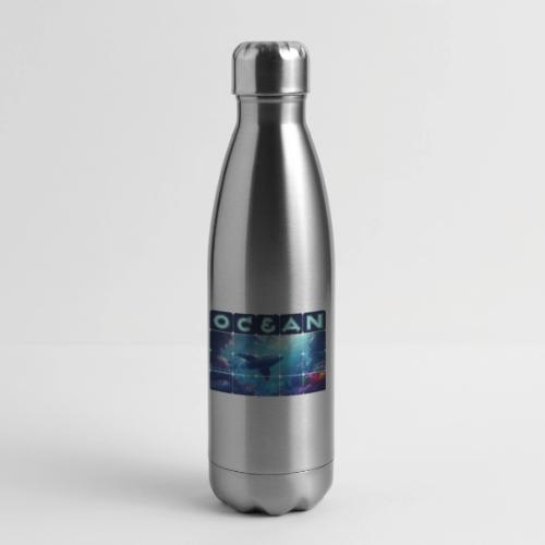 Ocean: Whale’s Path - 17 oz Insulated Stainless Steel Water Bottle