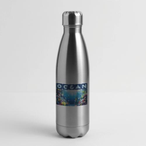 Ocean: Neon Reef Glow - 17 oz Insulated Stainless Steel Water Bottle