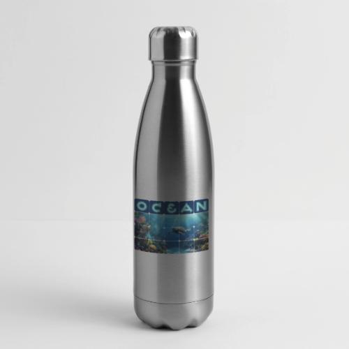 Ocean: Turtle Drift - 17 oz Insulated Stainless Steel Water Bottle